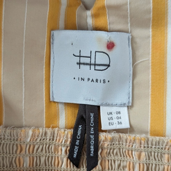 Anthropologie HD in Paris Asbury Stripe Crossover A-Line Dress - Picture 12 of 12